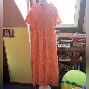 Peach vintage dress